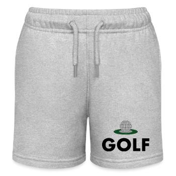 Golfer - Kinder Organic Joggingshorts Mini Bolter von Stanley/Stella - Grau meliert - Vorne
