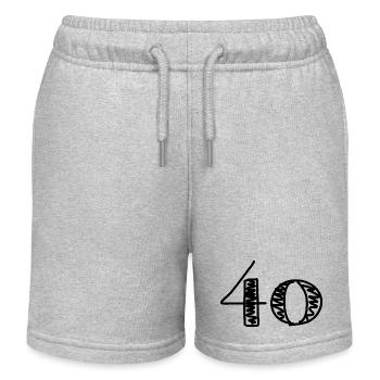 40. 40 JAHRE. 40-jähriges Jubiläum. GEBURTSTAG 40 JAHRE. - Kinder Organic Joggingshorts Mini Bolter von Stanley/Stella - Grau meliert - Vorne