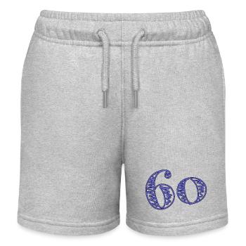 60 YEARS. 60TH ANNIVERSARY. BIRTHDAY 60 YEARS. 60 - Kids Organic Sweat Shorts by Stanley/Stella - heather grey - Front