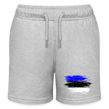 Estland Flagge used - Kinder Organic Joggingshorts Mini Bolter von Stanley/Stella - Grau meliert - Vorne