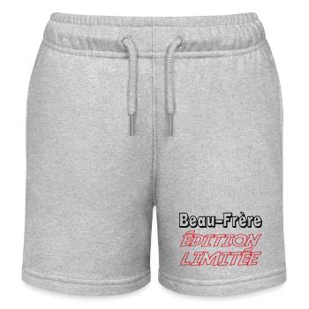 Beau-Frère édition limitée - Short de jogging enfant bio Stanley/Stella - gris chiné - Devant
