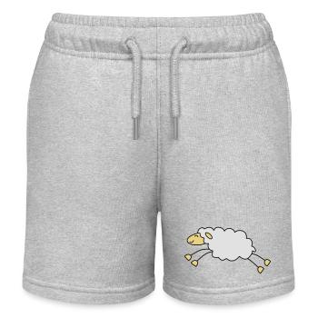 springendes schaf schäfer - Kinder Organic Joggingshorts Mini Bolter von Stanley/Stella - Grau meliert - Vorne