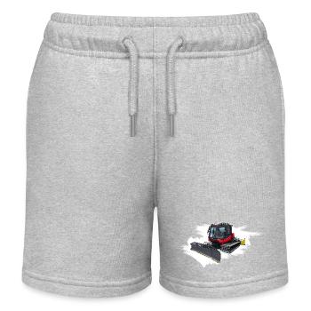 Pistenraupe im Schnee - Kinder Organic Joggingshorts Mini Bolter von Stanley/Stella - Grau meliert - Vorne