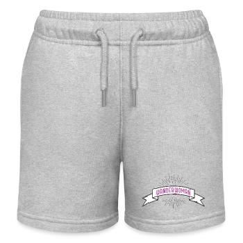 Wanderwoman Banderole Bow - Short de jogging enfant bio Stanley/Stella - gris chiné - Devant