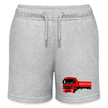 CAMION - Short de jogging enfant bio Stanley/Stella - gris chiné - Devant