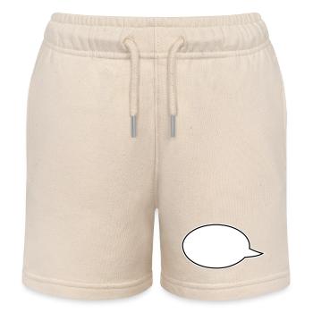 Sprechblasen Comic links - Kinder Organic Joggingshorts Mini Bolter von Stanley/Stella - Natur - Vorne