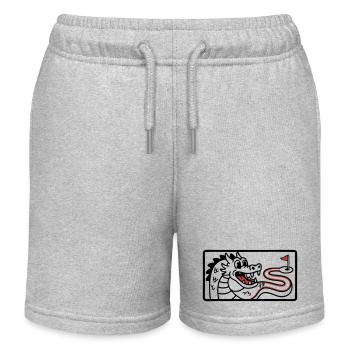 Minigolf Retro Cartoon Golfball JGA Team - Kinder Organic Joggingshorts Mini Bolter von Stanley/Stella - Grau meliert - Vorne