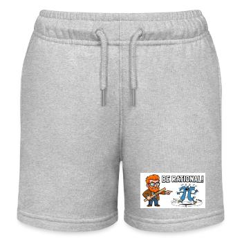 Be Rational Math Cartoon - Kinder Organic Joggingshorts Mini Bolter von Stanley/Stella - Grau meliert - Vorne