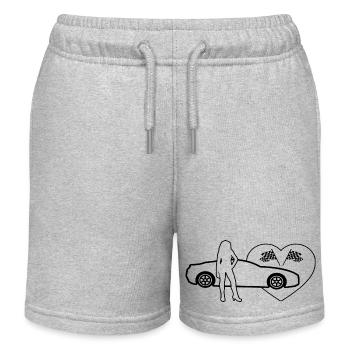 Voiture - Short de jogging enfant bio Stanley/Stella - gris chiné - Devant