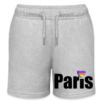 Paris - Europe - Short de jogging enfant bio Stanley/Stella - gris chiné - Devant