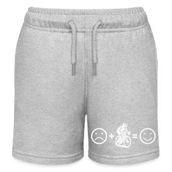 Kompaktes Roadbike Design für Rennrad - Kinder Organic Joggingshorts Mini Bolter von Stanley/Stella - Grau meliert - Vorne