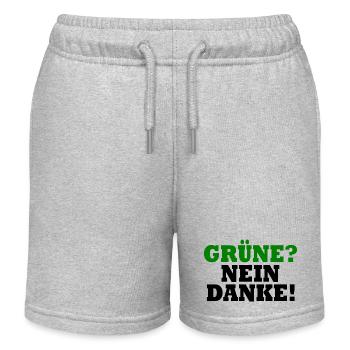 grüne nein danke - Kinder Organic Joggingshorts Mini Bolter von Stanley/Stella - Grau meliert - Vorne