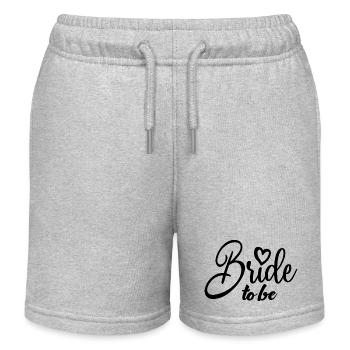 Braut, um süß zu sein Zukunft Frau Braut Dusche Hochzeit - Kinder Organic Joggingshorts Mini Bolter von Stanley/Stella - Grau meliert - Vorne