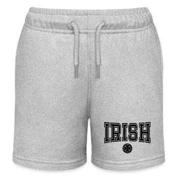 Cadeau de la Saint-Patrick Trèfle Hommes, Femmes, Enfants - Short de jogging enfant bio Stanley/Stella - gris chiné - Devant
