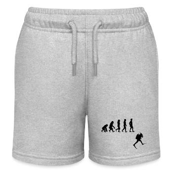 Evolution Freediving Free Diving Plongée - Short de jogging enfant bio Stanley/Stella - gris chiné - Devant