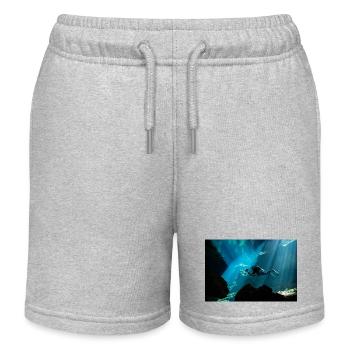 Mexiko Cenote - Kinder Organic Joggingshorts Mini Bolter von Stanley/Stella - Grau meliert - Vorne