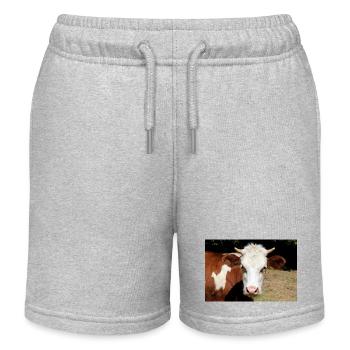 Affiche de vache - Short de jogging enfant bio Stanley/Stella - gris chiné - Devant