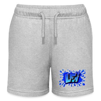 GRAFFITI FIRST NAME LEI PRINTABLE - Kids Organic Sweat Shorts by Stanley/Stella - heather grey - Front