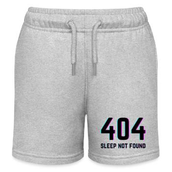 404 Sleep Not Found - Kids Organic Sweat Shorts by Stanley/Stella - heather grey - Front