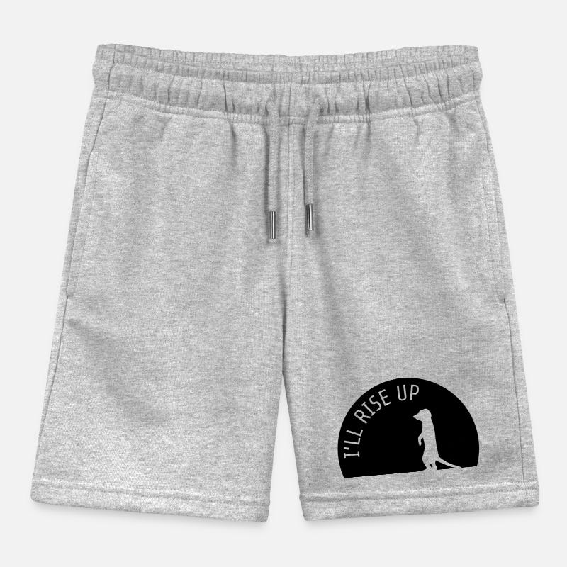 I'll Rise Up Meerkat Erdmännchen Schatten Geschenk Kinder Organic Joggingshorts Mini Bolter von Stanley/Stella