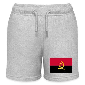 Angola - Kinder Organic Joggingshorts Mini Bolter von Stanley/Stella - Grau meliert - Vorne