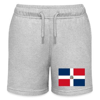 République dominicaine - Short de jogging enfant bio Stanley/Stella - gris chiné - Devant