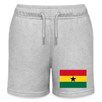 Ghana - Kinder Organic Joggingshorts Mini Bolter von Stanley/Stella - Grau meliert - Vorne