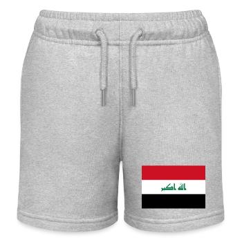 Irak - Short de jogging enfant bio Stanley/Stella - gris chiné - Devant