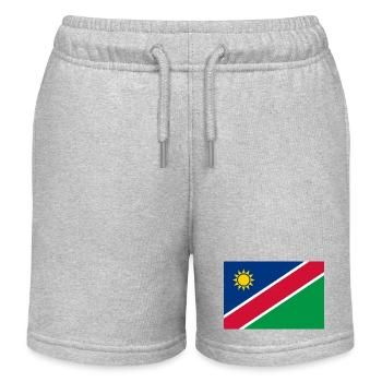 Namibia - Kinder Organic Joggingshorts Mini Bolter von Stanley/Stella - Grau meliert - Vorne