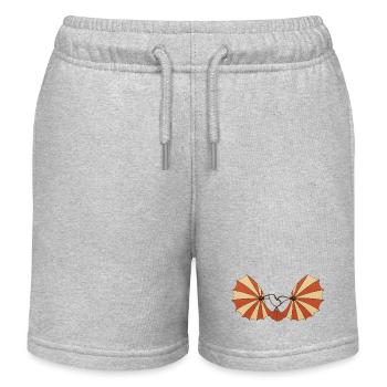 Flügel Schneider von Ulm - Short de jogging enfant bio Stanley/Stella - gris chiné - Devant