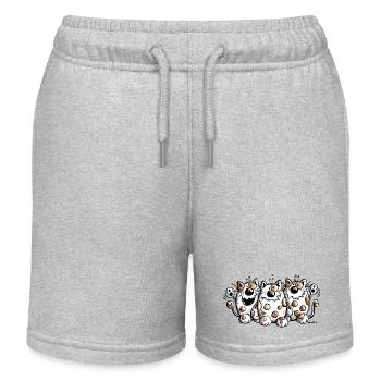 Trois meilleurs amis - Chat - Chats - Cadeau - Short de jogging enfant bio Stanley/Stella - gris chiné - Devant