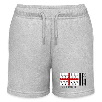 Brittany - Coat of arms Pays de Vannes - Kids Organic Sweat Shorts by Stanley/Stella - heather grey - Front