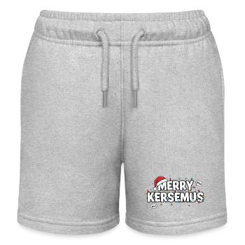 Frohe Kersemus Weihnachten Rotterdam - Kinder Organic Joggingshorts Mini Bolter von Stanley/Stella - Grau meliert - Vorne