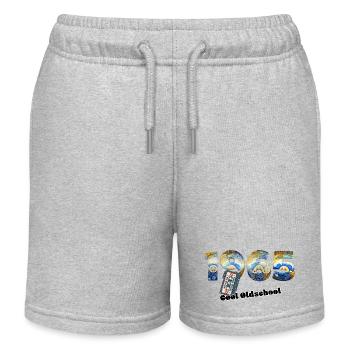 1965 Jahrgang Retro Vintage – Kassette – Cool Olds - Kinder Organic Joggingshorts Mini Bolter von Stanley/Stella - Grau meliert - Vorne