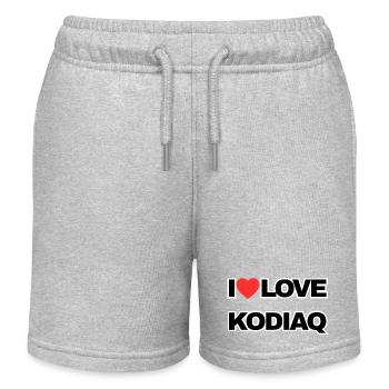 I Love KODIAQ  - Kinder Organic Joggingshorts Mini Bolter von Stanley/Stella - Grau meliert - Vorne