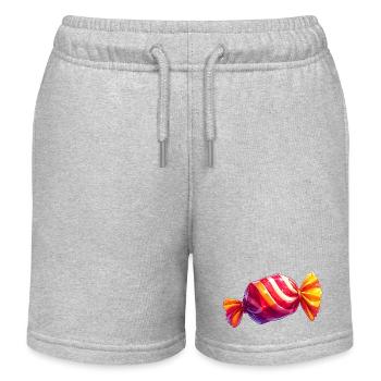 Bonbon - Short de jogging enfant bio Stanley/Stella - gris chiné - Devant