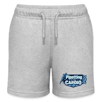 Pipetting is my Cardio - Kinder Organic Joggingshorts Mini Bolter von Stanley/Stella - Grau meliert - Vorne