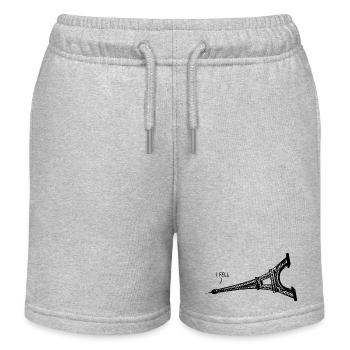 Je suis tombé Graphique - Short de jogging enfant bio Stanley/Stella - gris chiné - Devant