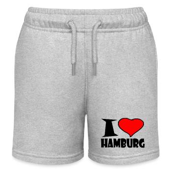 J'adore Hambourg - Short de jogging enfant bio Stanley/Stella - gris chiné - Devant