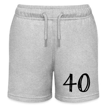 40 JAHRE. 40-jähriges Jubiläum. GEBURTSTAG 40 JAHRE. 40 - Kinder Organic Joggingshorts Mini Bolter von Stanley/Stella - Grau meliert - Vorne