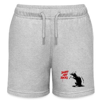 CHEMISE ART SUCE Rats Street Art - Short de jogging enfant bio Stanley/Stella - gris chiné - Devant