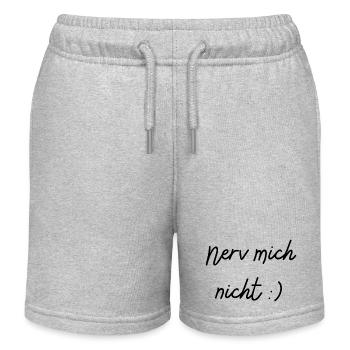 Nerv mich nicht - Kinder Organic Joggingshorts Mini Bolter von Stanley/Stella - Grau meliert - Vorne