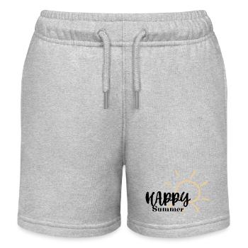 HAPPY SUMMER - Kinder Organic Joggingshorts Mini Bolter von Stanley/Stella - Grau meliert - Vorne