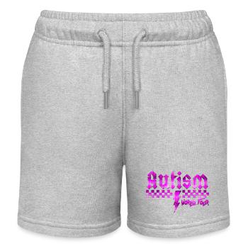 Sensibilisation à l’autisme différent différent mieux - Short de jogging enfant bio Stanley/Stella - gris chiné - Devant