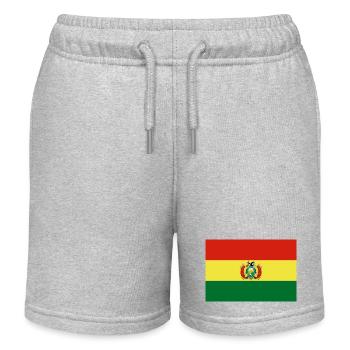 Bolivien - Kinder Organic Joggingshorts Mini Bolter von Stanley/Stella - Grau meliert - Vorne