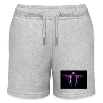 Cyber tribal color artwork - Kinder Organic Joggingshorts Mini Bolter von Stanley/Stella - Grau meliert - Vorne