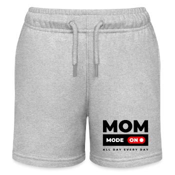 Mode maman activé - Short de jogging enfant bio Stanley/Stella - gris chiné - Devant