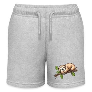 Sommeil paresseux - Short de jogging enfant bio Stanley/Stella - gris chiné - Devant