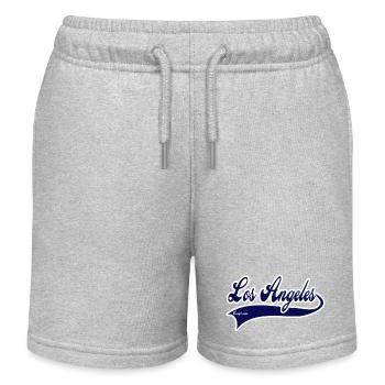 los angeles california - Kids Organic Sweat Shorts by Stanley/Stella - heather grey - Front