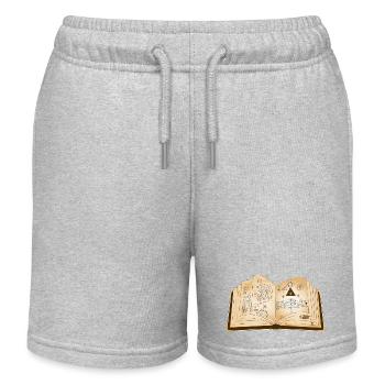 antikes magisches Buch mit uralten Zaubersprüchen - Kinder Organic Joggingshorts Mini Bolter von Stanley/Stella - Grau meliert - Vorne